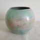 glossy glass round vase signed Jean Noel Bouillet