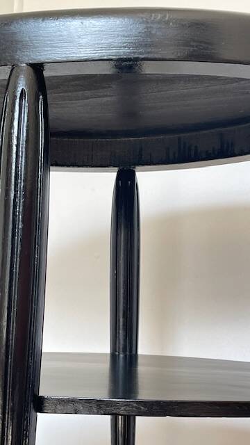 Gueridon console bois noir art déco