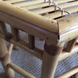 Bamboo side table