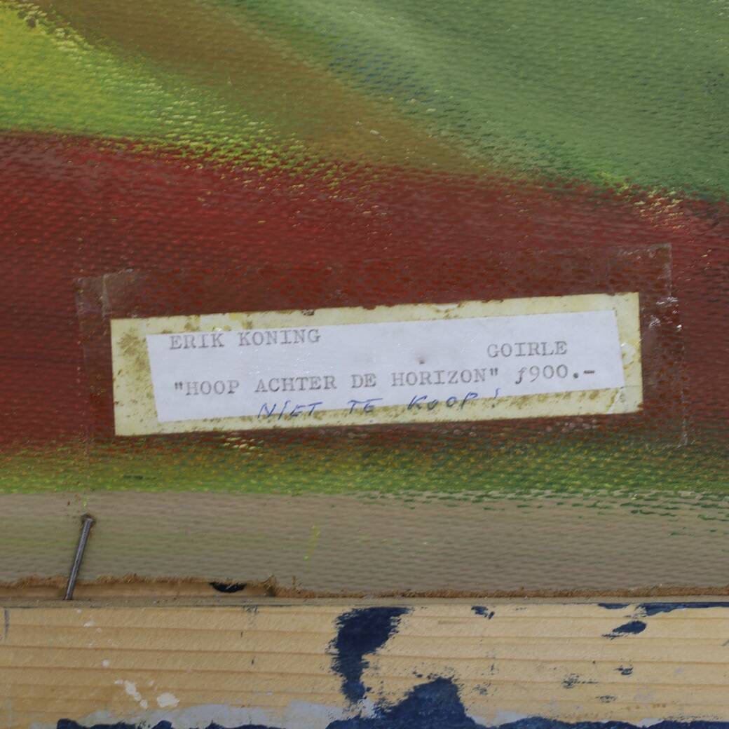 Painting by Dutch Artist Erik Koning, 1980s