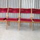 Rangée de 4 chaises de théâtre