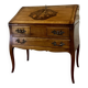 Sloping desk in natural wood and flower marquetry in louis xv style stamped mailfert