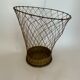 Brass paper basket