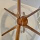 Curved Wood Spider Leg Coffee Table, Wood & Glass, Italy 1950s