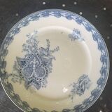 Compotier in earthenware, cartridge model, sarreguemines, u & c, made in france, art deco