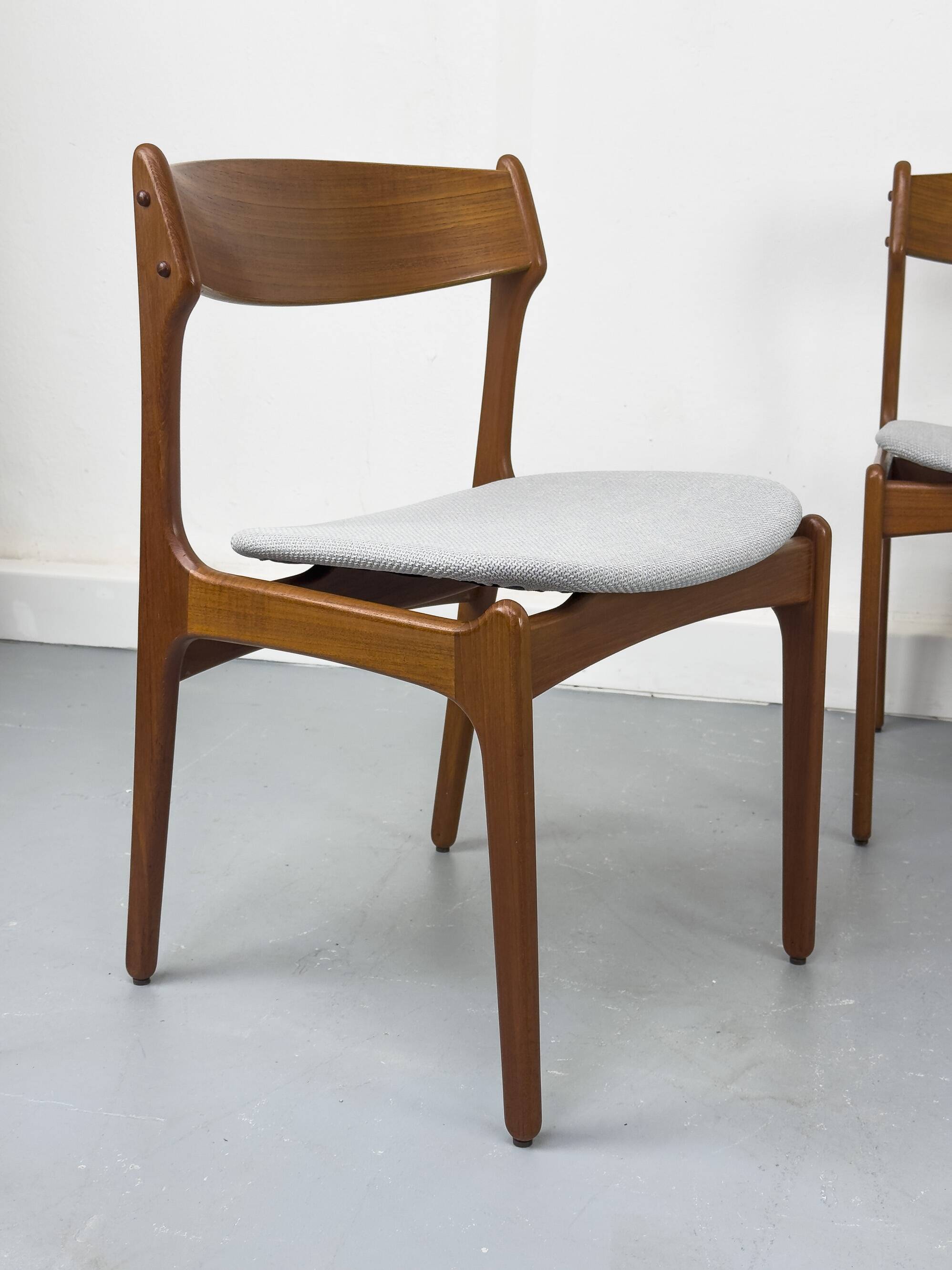 Danish Teak Dining Chairs by Erik Buch for OD Møbler, 1960s, Set of 4