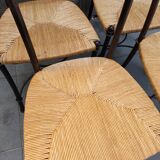 Set of 4 wrought iron chairs and mulching