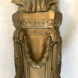 Pair of bronze castle appliques 55cm