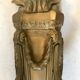 Pair of bronze castle appliques 55cm