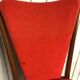Suite de 6 chaises vintages scandinaves rouges