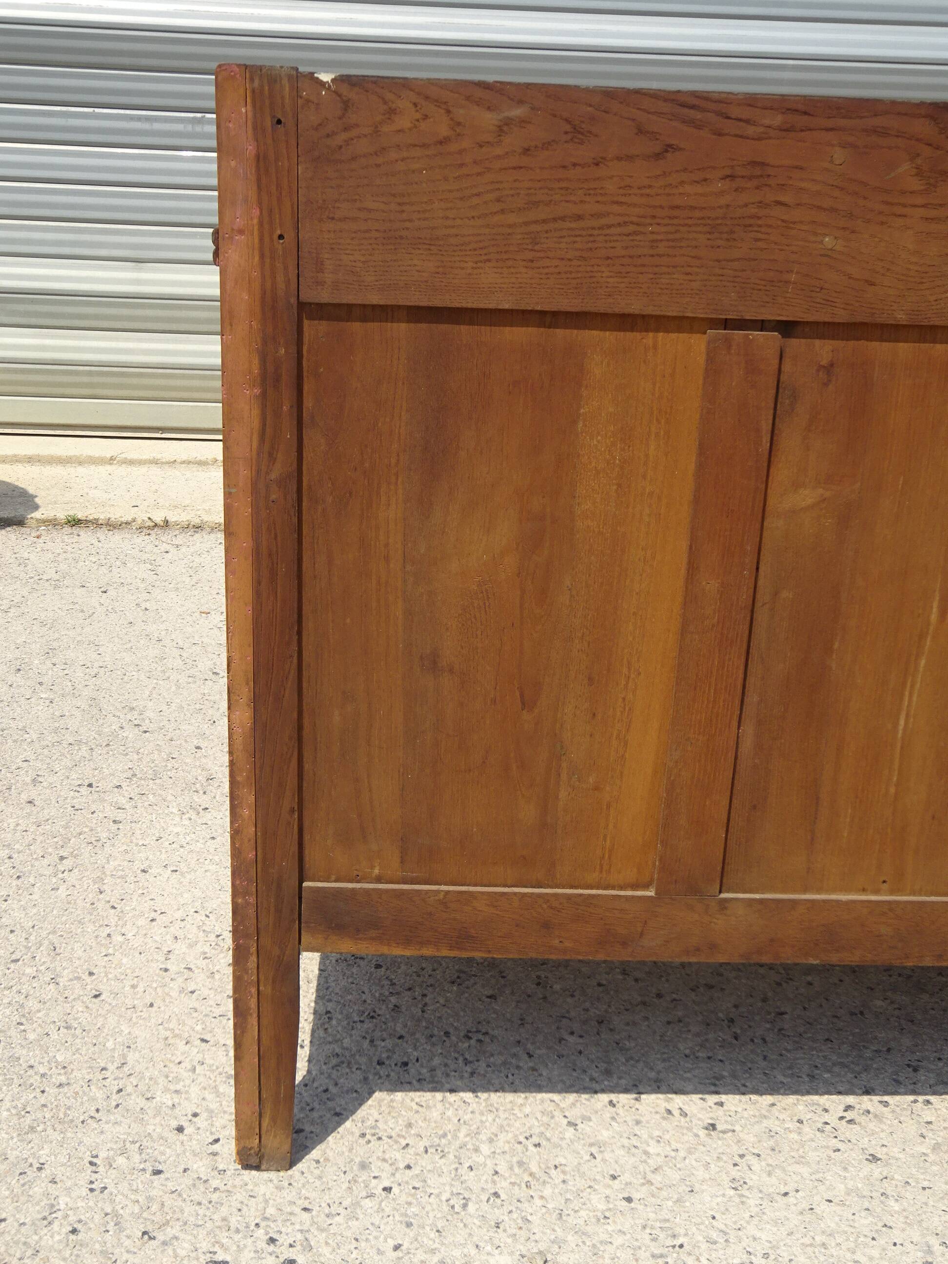 Art Deco sideboard in walnut with a marble top
