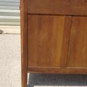 Enfilade Art Déco en noyer et plateau en marbre