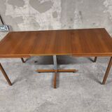 Scandinavian vintage telescopic extendable teak table 1970