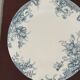 4 Clairefontaine ironstone flat plates, Cyclamens model