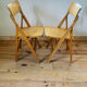 Pair of vintage folding chairs