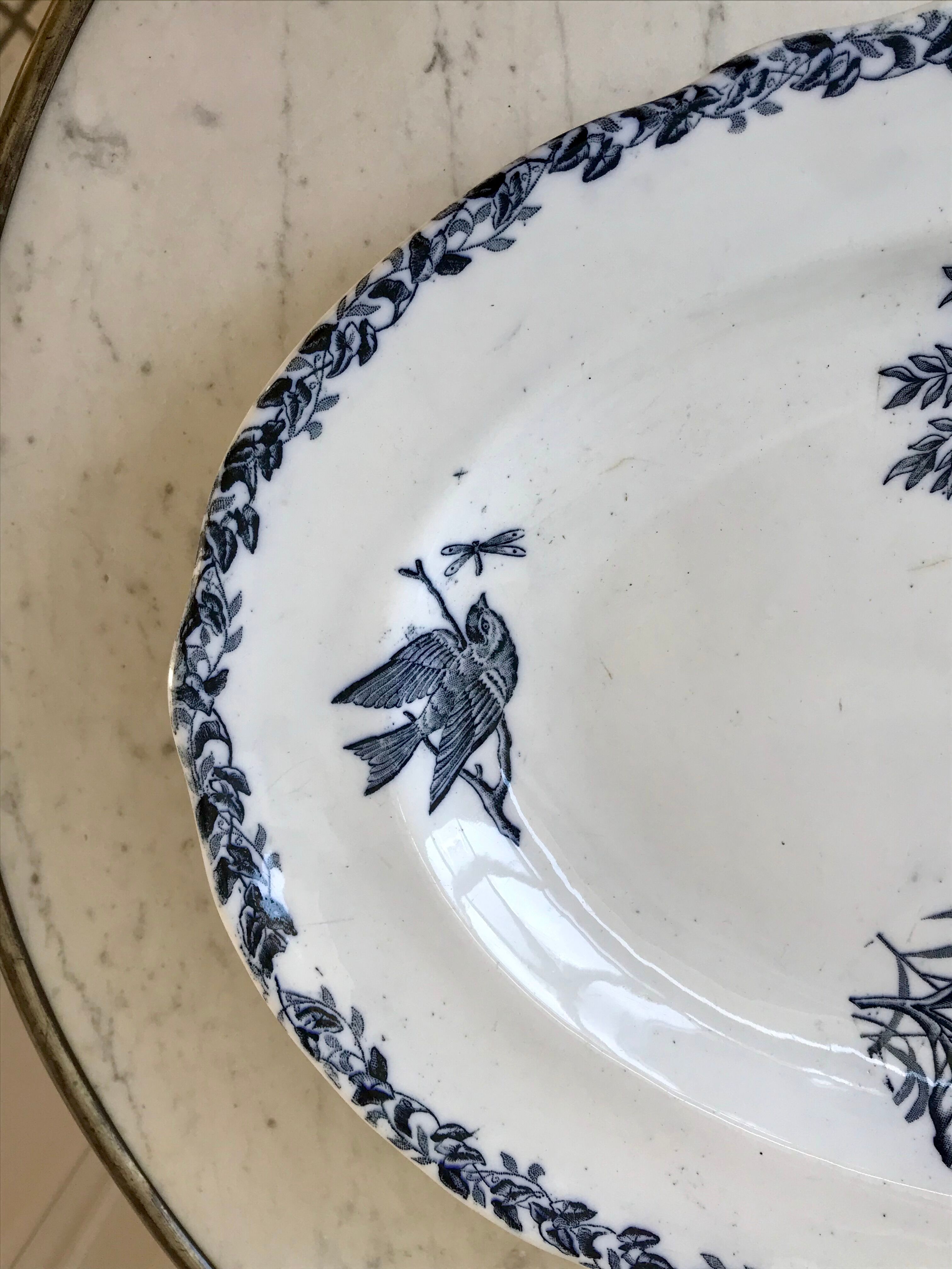 Oval dish Terre de Fer early nineteenth