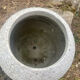 1960s concrete ball planter
