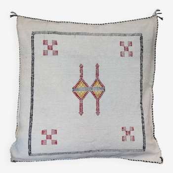 Berber Cushion Sabra White Tribal Motifs