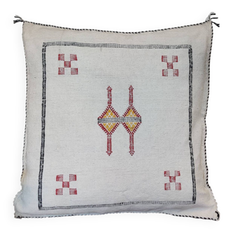 Berber Cushion Sabra White Tribal Motifs