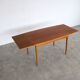 Table à manger extensible en chêne, années 60