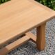 Table basse vintage en chêne style table de ferme – bois naturel – 103 cm
