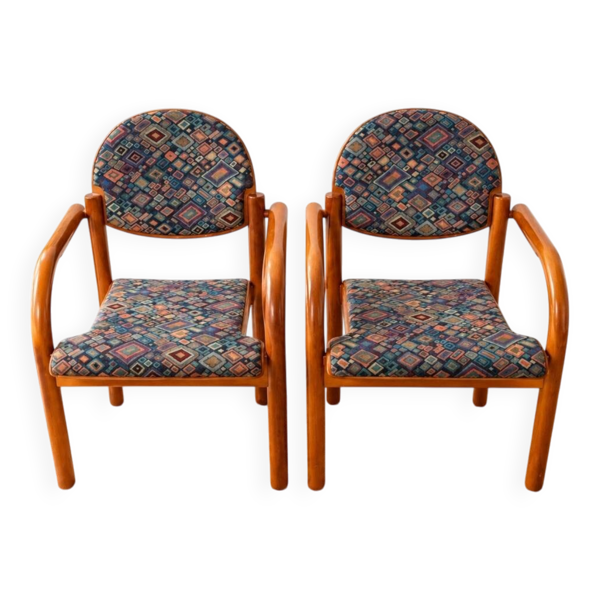 2 chaises avec accoudoir Baumann