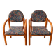 2 armchairs with armrests by Baumann