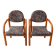 2 armchairs with armrests by Baumann