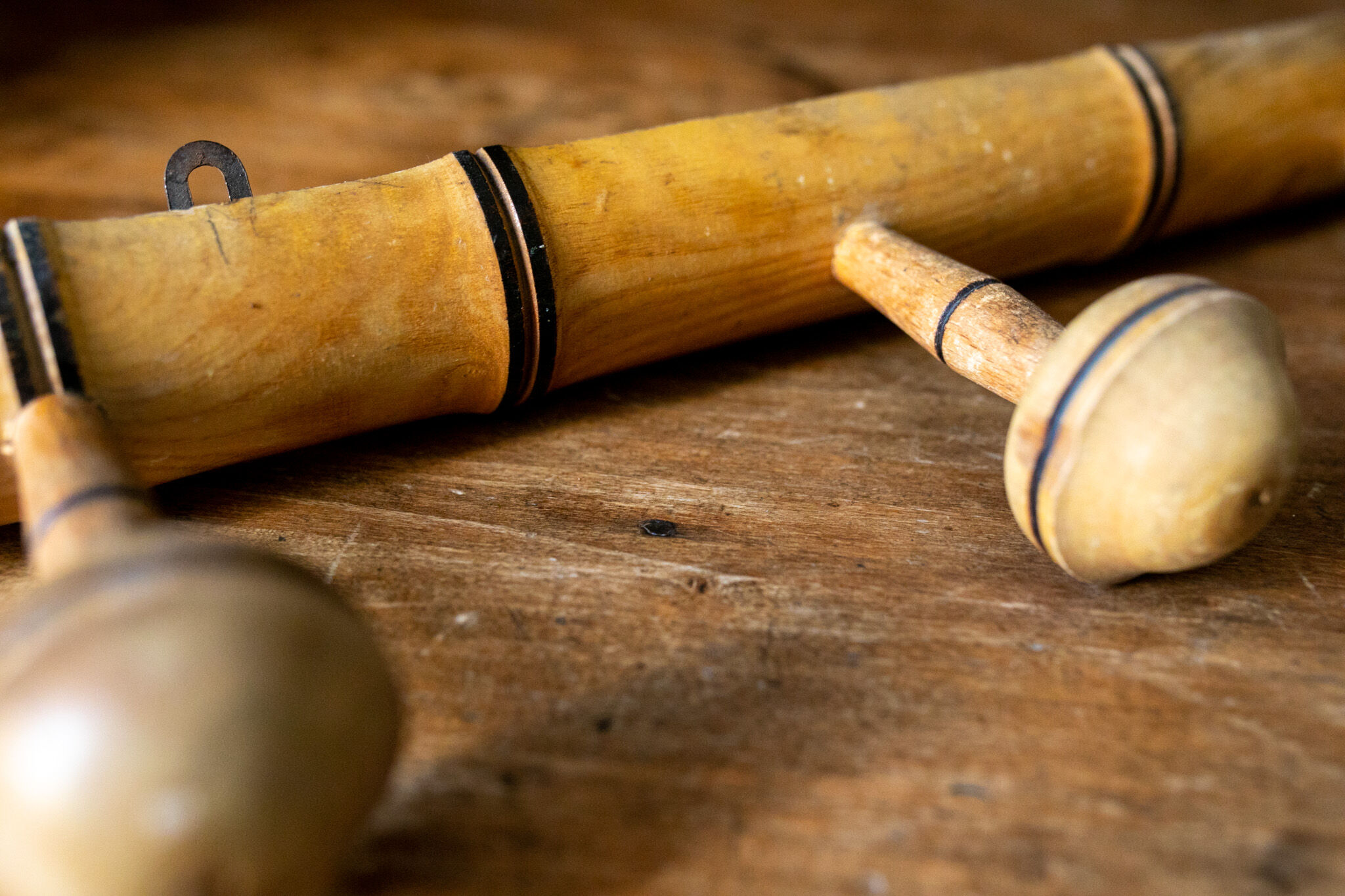 Wooden coat rack bamboo spirit