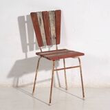 Antique red garden chairs (c.1920). Set of 4 pieces #31