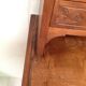 Secretary carved wood