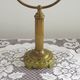 Traditional Style Vintage French Brass Table Lamp Round Footed Base