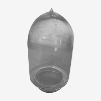 Globe glass shell with nipple lamp gooseneck farmyard