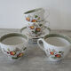 4 Old Cups & Saucers ALFRED MEAKIN England – Hereford