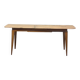 Console from the 1950s with a pink marble top and a cherry wood frame.