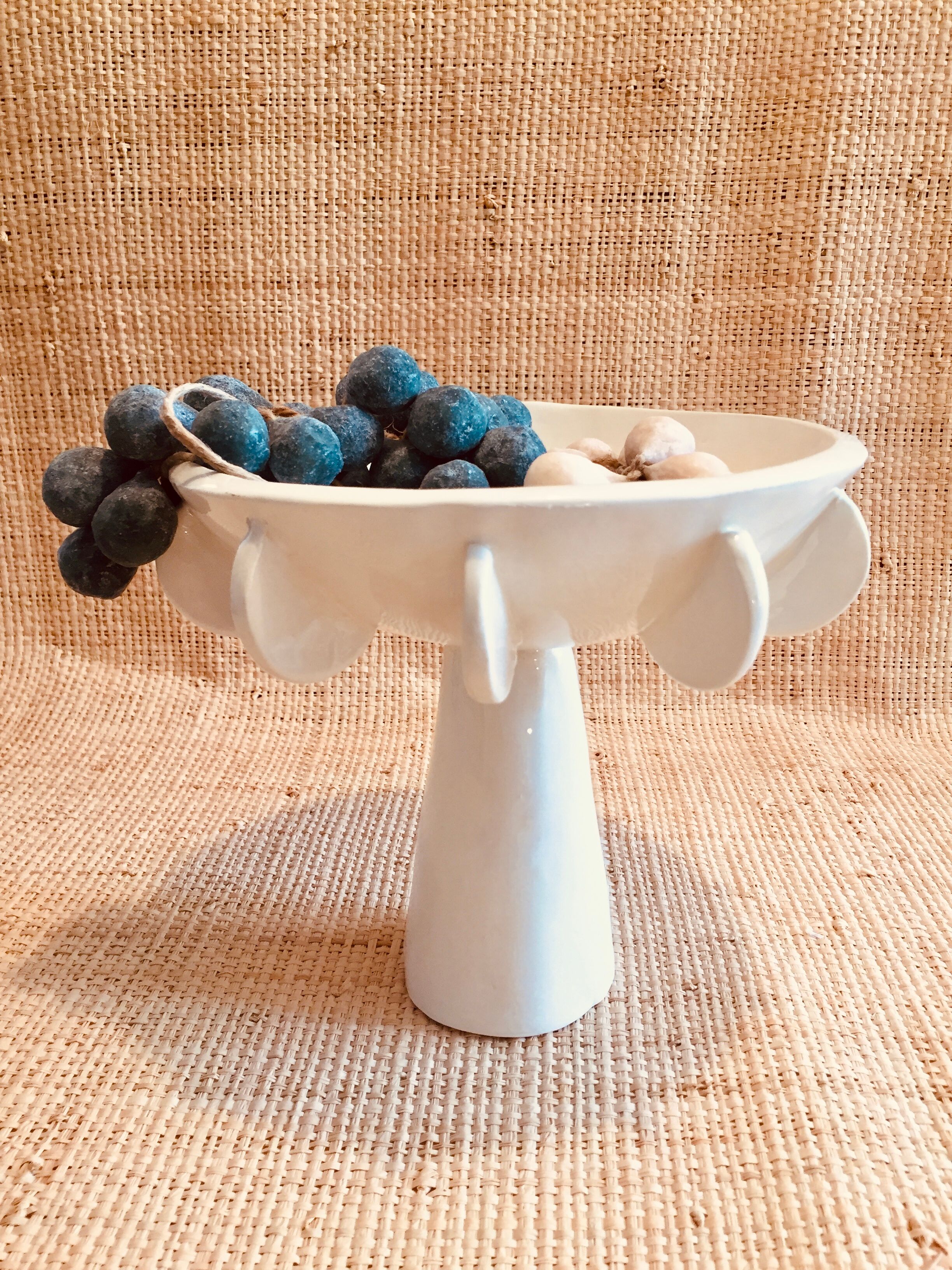 Hand-painted glazed ceramic cup