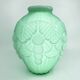2 Art Deco vases in green opaline • Circa 1920/30