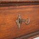 Antique Saint-Philippe desk in carved walnut, Italy, 20th century