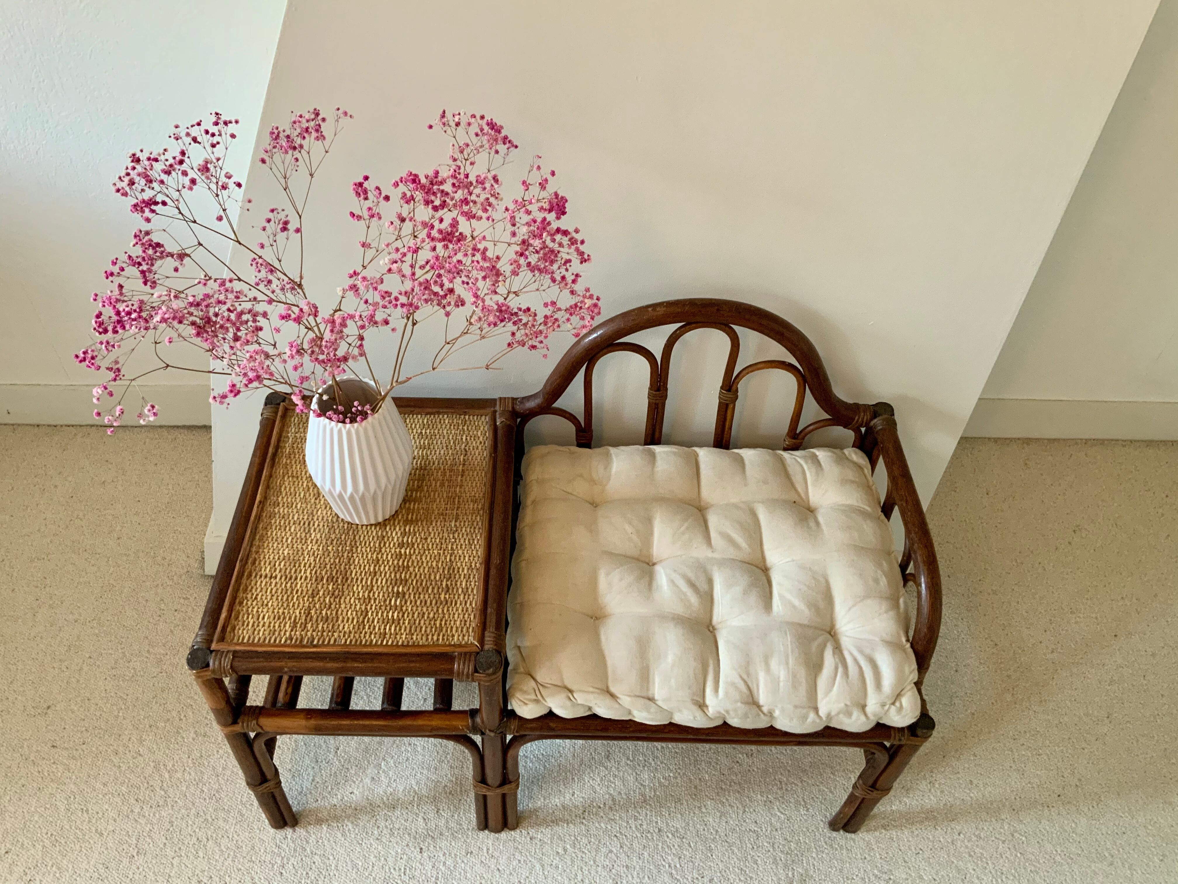 Rattan phone furniture