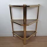 Pair of 70s corner shelves