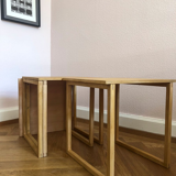 Danish pull out tables by Kai Kristiansen for Vildbjerg Møbelfabrik