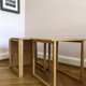 Danish pull out tables by Kai Kristiansen for Vildbjerg Møbelfabrik