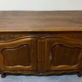 openwork Provençal credenza in walnut of the eighteenth century