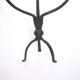 Brutalist wrought iron candlestick 1960s 20th century
