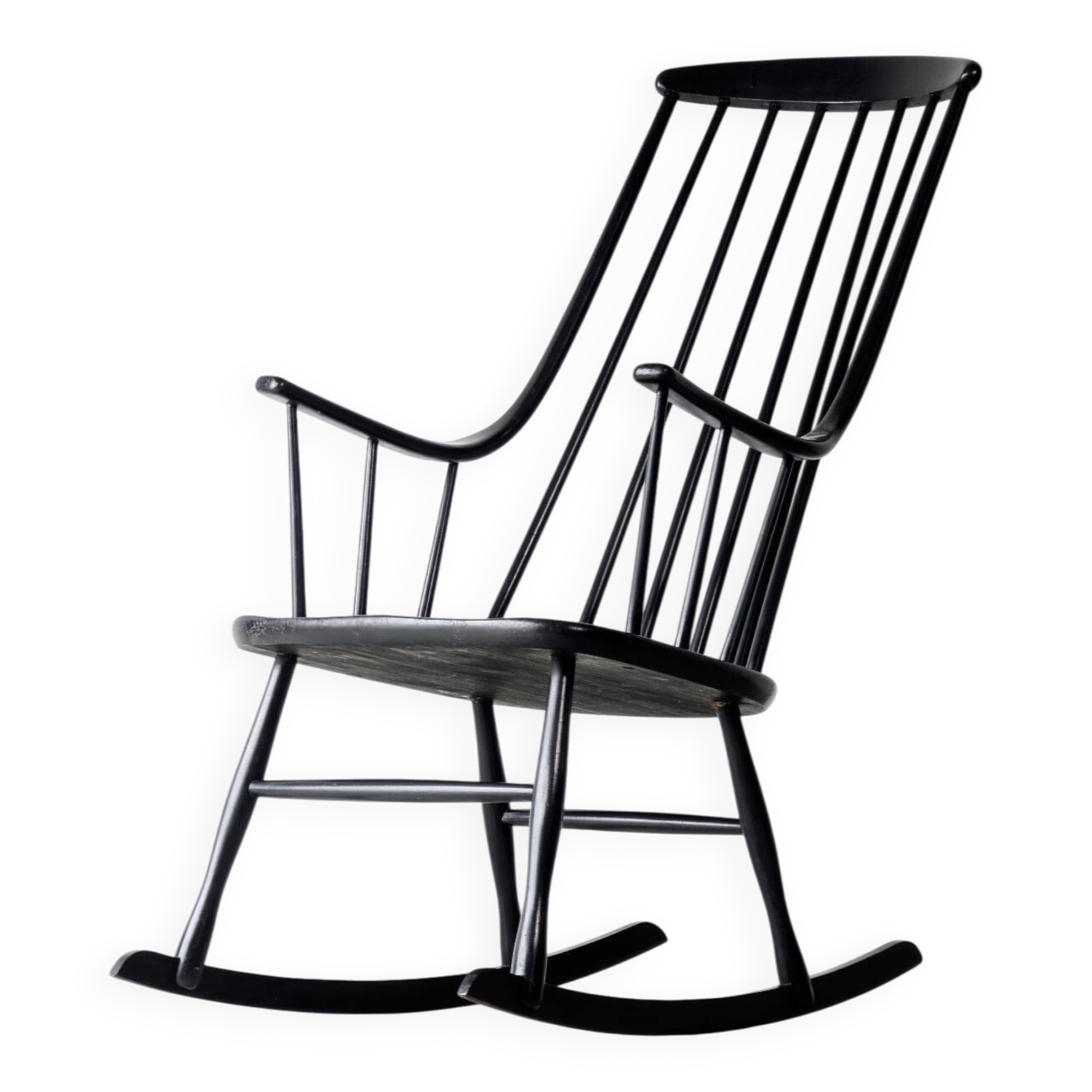 Vintage rocking chair Grandessa, Lena Larsson edition Nesto, 1960.