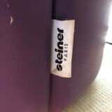 Steiner Bagatelle model armchair in purple leather