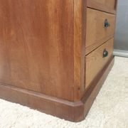 Petite commode Chêne Orme Acajou début XXème