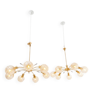 paire de lustres vintage