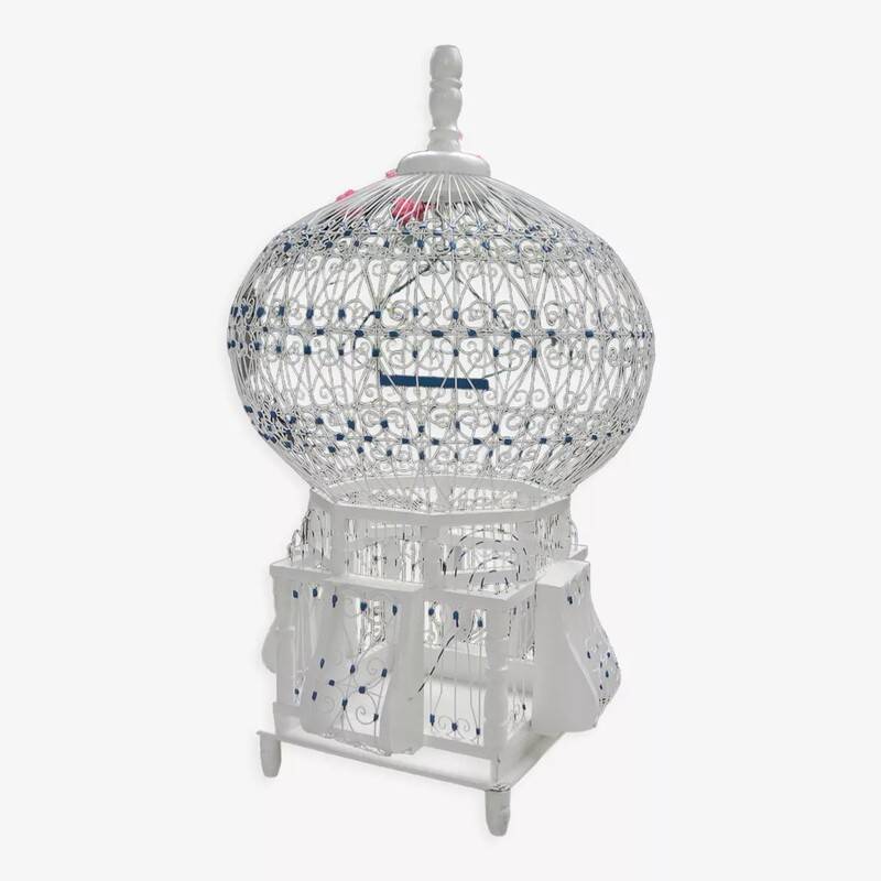 Decorative filigree birdcage Mediterranean charm