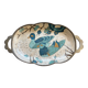 Enameled brass tray